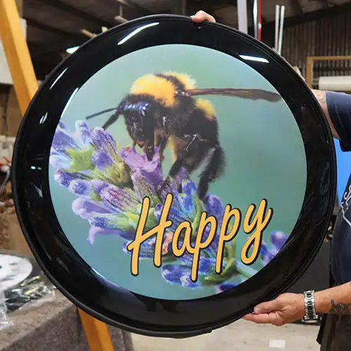 Bee Happy Wheel Cover